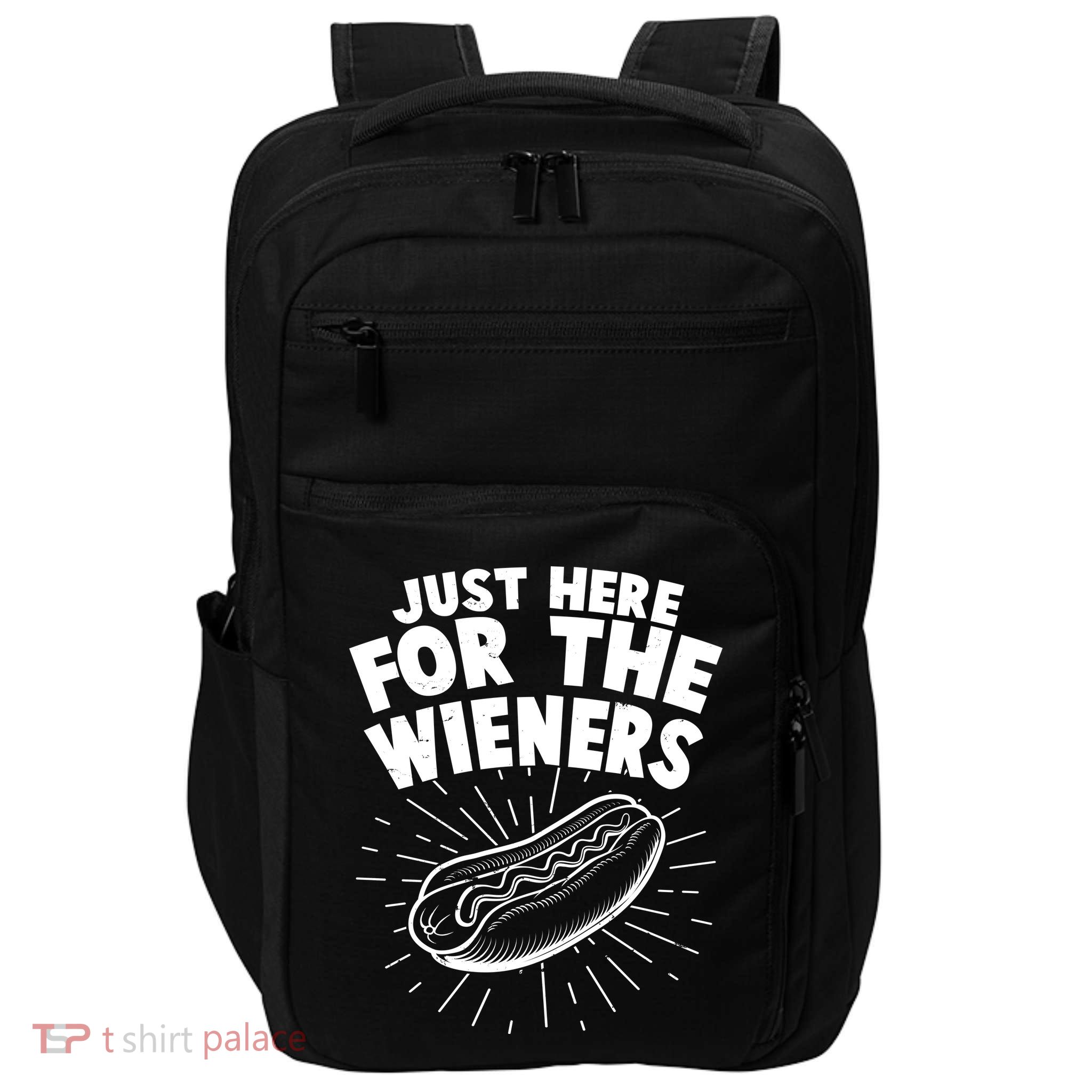 Funny Just Here For The Wieners Hotdog Lover Bbq Impact Tech Backpack