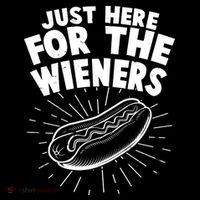 Funny Just Here For The Wieners Hotdog Lover Bbq Drawstring Bag