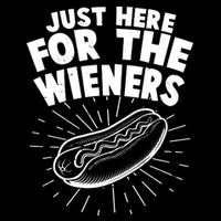 Funny Just Here For The Wieners Hotdog Lover Bbq Flatbill Hat