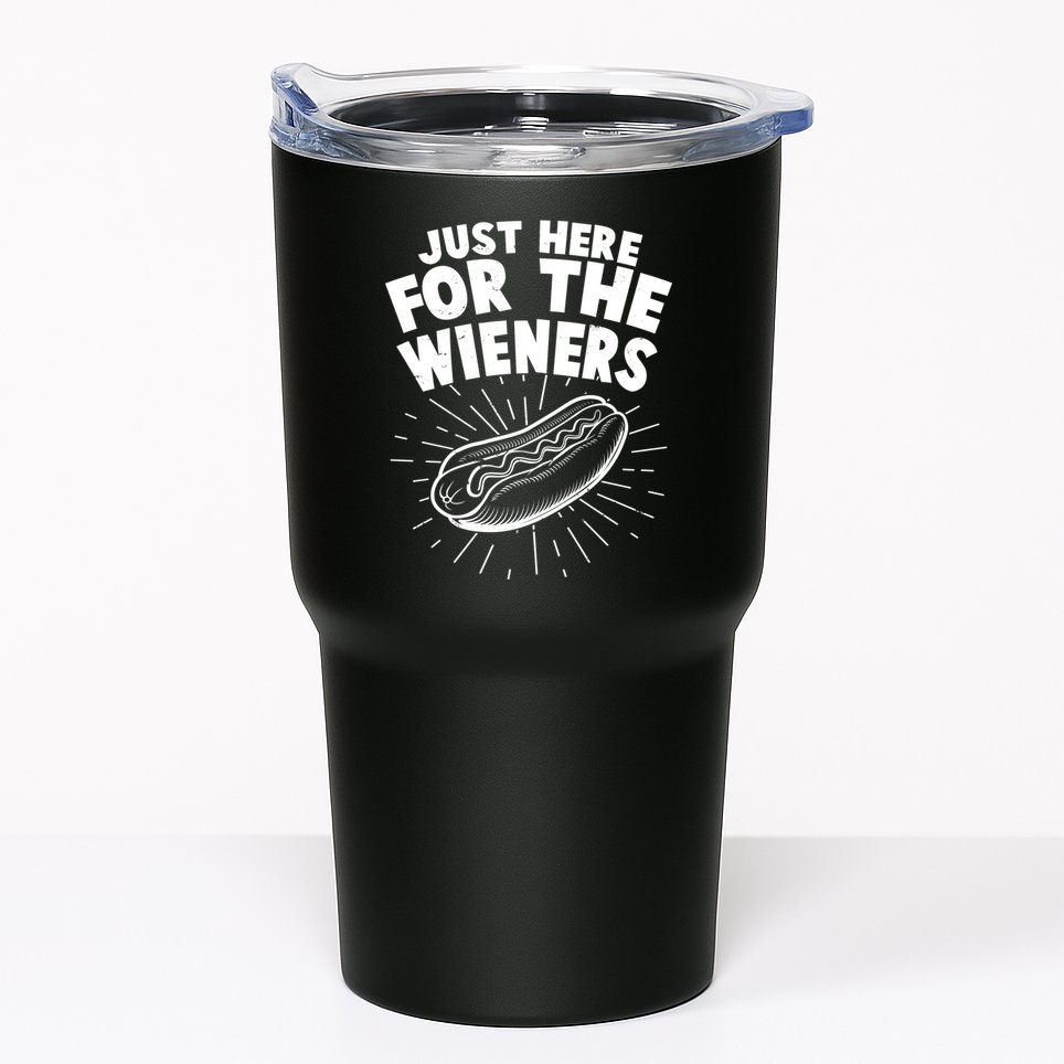 Funny Just Here For The Wieners Hotdog Lover Bbq Tumbler