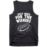 Funny Just Here For The Wieners Hotdog Lover Bbq Tank Top