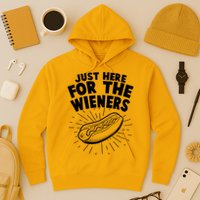 Funny Just Here For The Wieners Hotdog Lover Bbq Hoodie