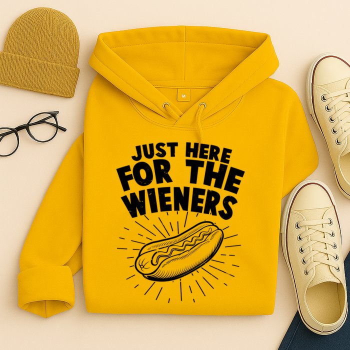 Funny Just Here For The Wieners Hotdog Lover Bbq Hoodie