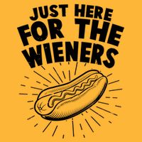 Funny Just Here For The Wieners Hotdog Lover Bbq Hoodie