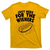 Funny Just Here For The Wieners Hotdog Lover Bbq T-Shirt