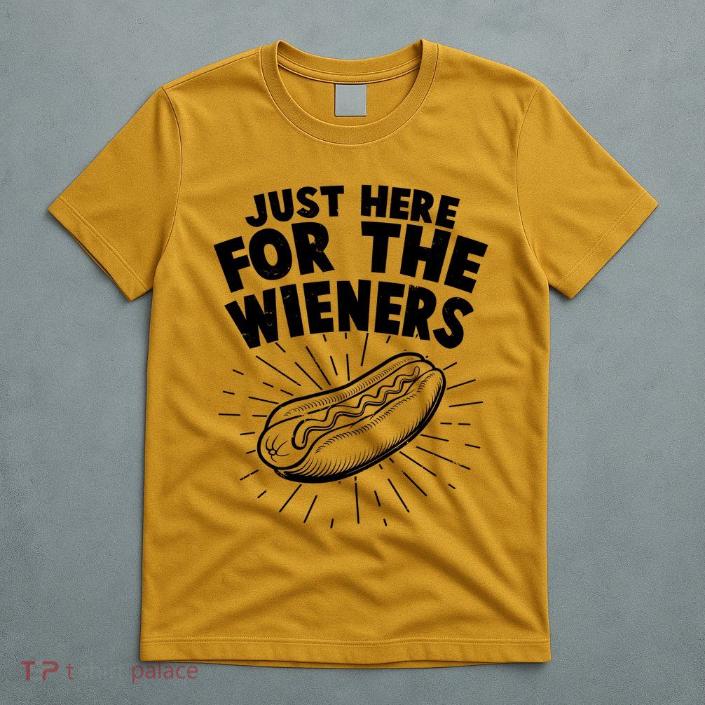 Funny Just Here For The Wieners Hotdog Lover Bbq T-Shirt