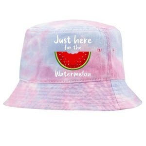 Funny just here for the watermelon Watermelon  Tie-Dyed Bucket Hat