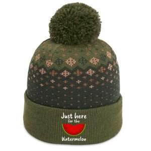 Funny just here for the watermelon Watermelon  The Baniff Cuffed Pom Beanie