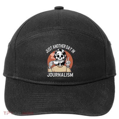 Funny Journalism Humor Sarcastic Journalist Christmas Joke 7-Panel Snapback Hat