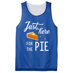 Funny Just Here For The Pie Thanksgiving Christmas Dinner Gift Mesh Reversible Basketball Jersey Tank