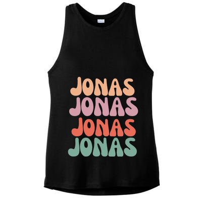 Funny Jonas Has First Given Name Is Pride Vintage Ladies PosiCharge Tri-Blend Wicking Tank