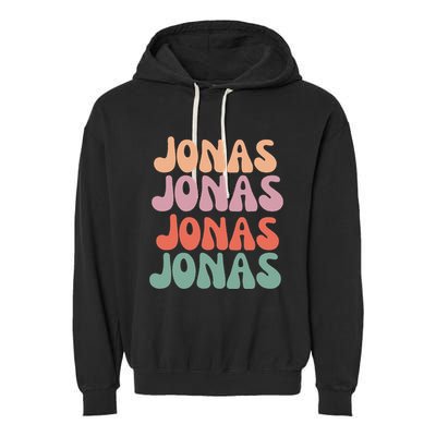 Funny Jonas Has First Given Name Is Pride Vintage Garment-Dyed Fleece Hoodie