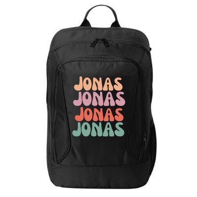 Funny Jonas Has First Given Name Is Pride Vintage City Backpack