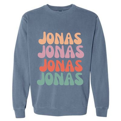 Funny Jonas Has First Given Name Is Pride Vintage Garment-Dyed Sweatshirt