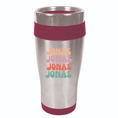 Funny Jonas Has First Given Name Is Pride Vintage 16oz Travel Tumbler