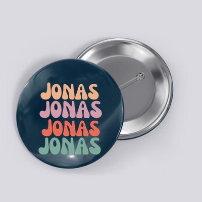 Funny Jonas Has First Given Name Is Pride Vintage Button