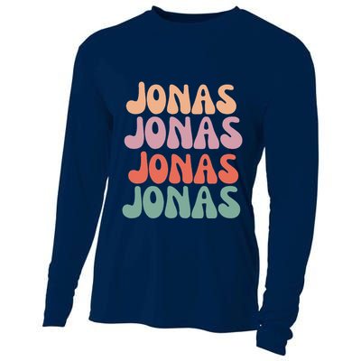Funny Jonas Has First Given Name Is Pride Vintage Cooling Performance Long Sleeve Crew