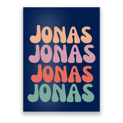 Funny Jonas Has First Given Name Is Pride Vintage Poster