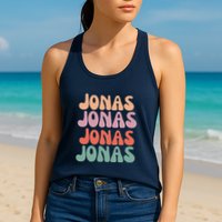 Funny Jonas Has First Given Name Is Pride Vintage Womens Tank Top