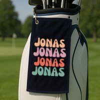 Funny Jonas Has First Given Name Is Pride Vintage Golf Towel
