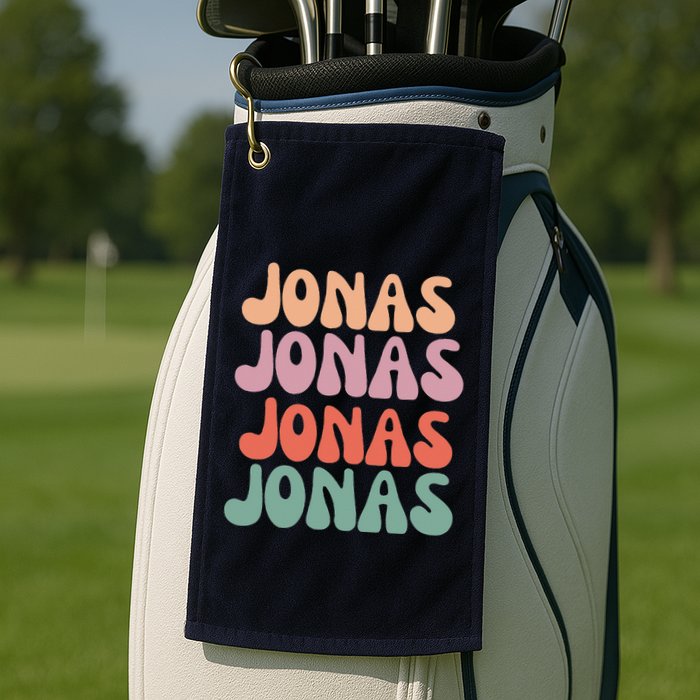 Funny Jonas Has First Given Name Is Pride Vintage Golf Towel