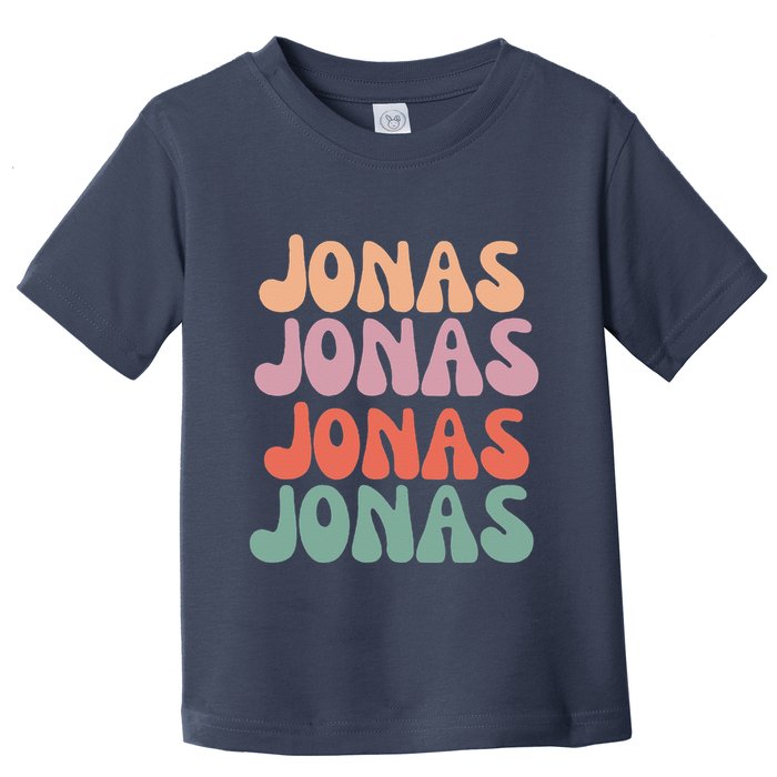Funny Jonas Has First Given Name Is Pride Vintage Toddler T-Shirt