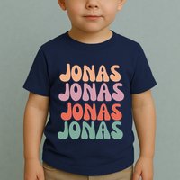 Funny Jonas Has First Given Name Is Pride Vintage Toddler T-Shirt