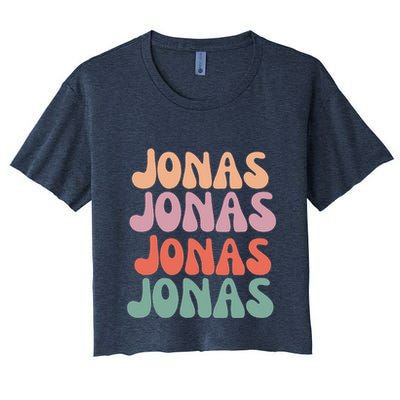 Funny Jonas Has First Given Name Is Pride Vintage Crop Top