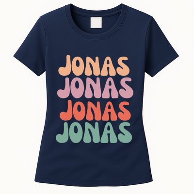 Funny Jonas Has First Given Name Is Pride Vintage Womens T-Shirt