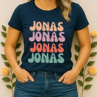 Funny Jonas Has First Given Name Is Pride Vintage Womens T-Shirt