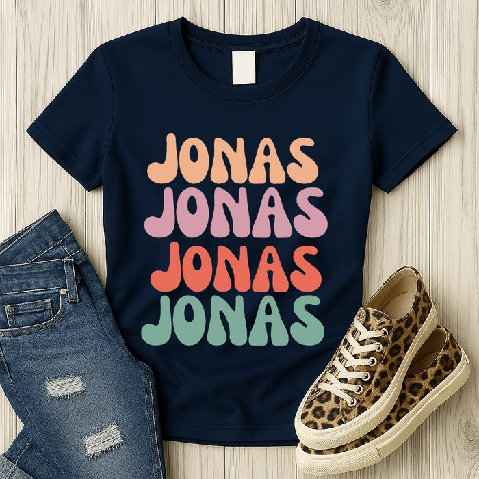 Funny Jonas Has First Given Name Is Pride Vintage Womens T-Shirt