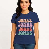 Funny Jonas Has First Given Name Is Pride Vintage Womens T-Shirt