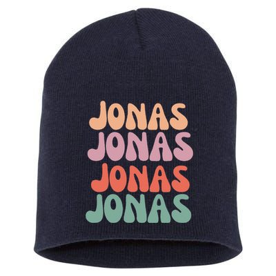 Funny Jonas Has First Given Name Is Pride Vintage Short Acrylic Beanie