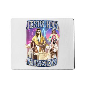 Funny Jesus Has Rizzen Mousepad