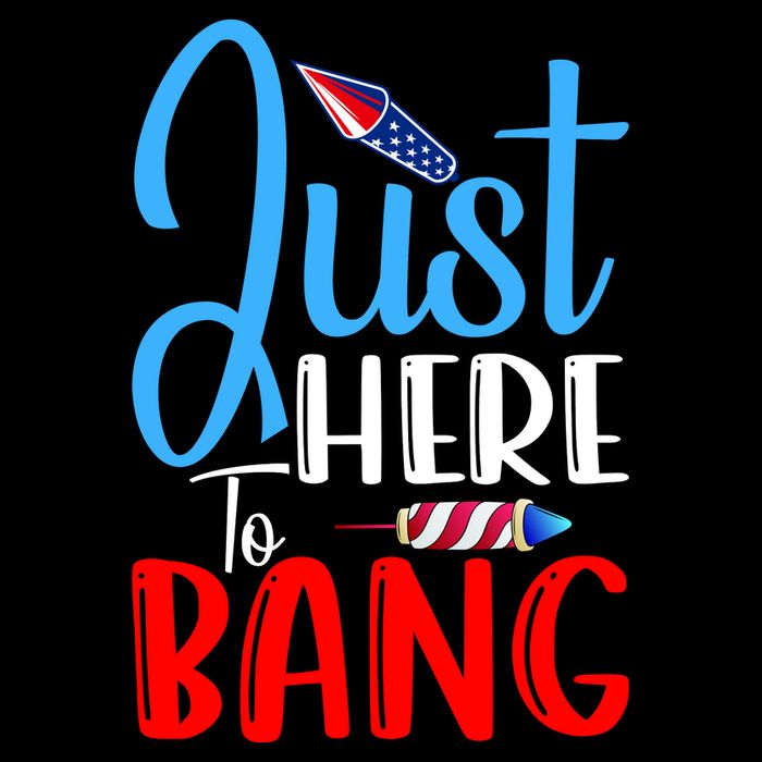 Funny Just Here To Bang Funny 4th Of July USA Merica America Bag