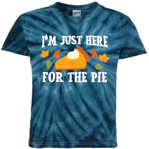 Funny Just Here ForThe Pumpkin Pie Thanksgiving Kids Tie-Dye T-Shirt