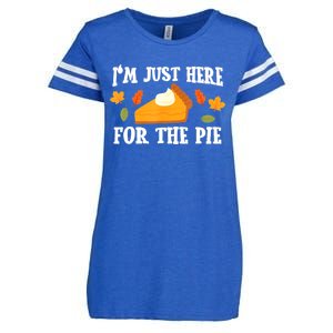 Funny Just Here ForThe Pumpkin Pie Thanksgiving Enza Ladies Jersey Football T-Shirt