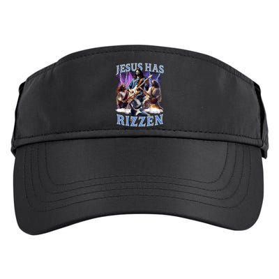 Funny Jesus Has Rizzen Rock Star Adult Drive Performance Visor