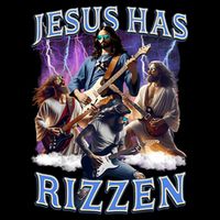 Funny Jesus Has Rizzen Rock Star 16 in Basic Backpack