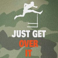 Funny Jumping Hurdles Just Get Over It Legacy Tie Dye Trucker Hat