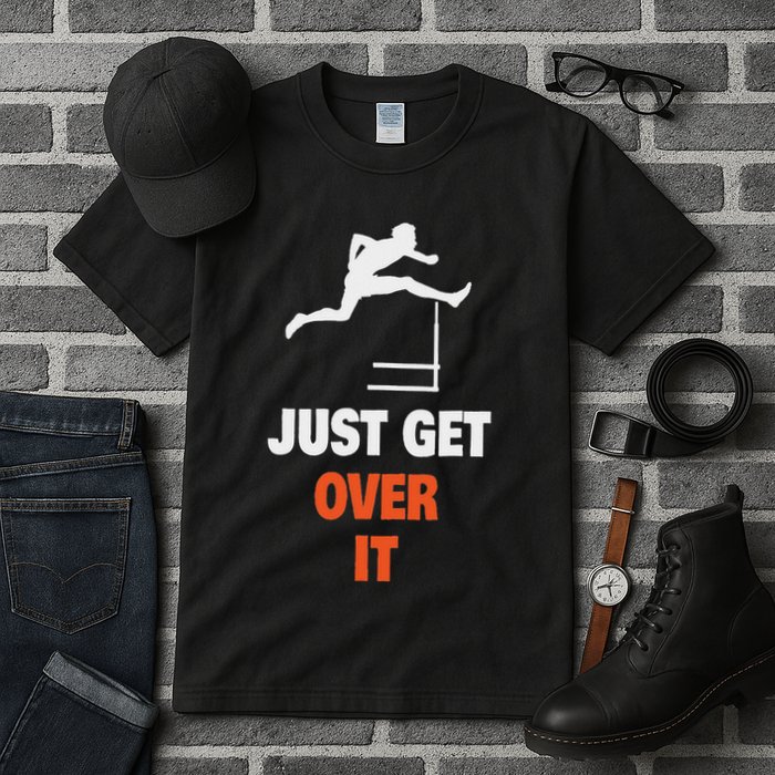 Funny Jumping Hurdles Just Get Over It Tall T-Shirt