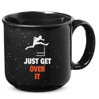 Funny Jumping Hurdles Just Get Over It 15oz Campfire Ceramic Mug