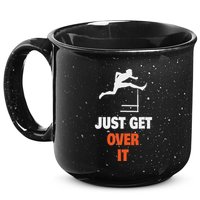 Funny Jumping Hurdles Just Get Over It 15oz Campfire Ceramic Mug