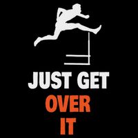 Funny Jumping Hurdles Just Get Over It 16 in Basic Backpack