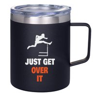 Funny Jumping Hurdles Just Get Over It 12oz Stainless Steel Coffee Mug