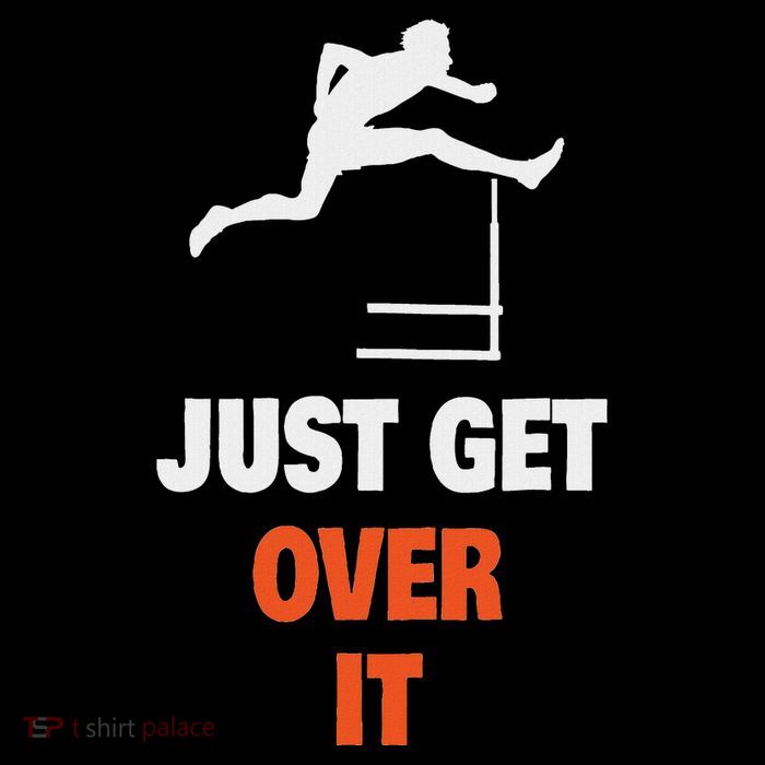 Funny Jumping Hurdles Just Get Over It Premium T-Shirt