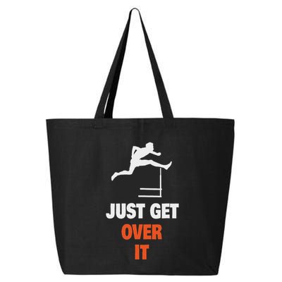 Funny Jumping Hurdles Just Get Over It 25L Jumbo Tote