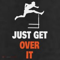 Funny Jumping Hurdles Just Get Over It Microfiber Hand Towel