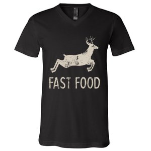 Funny Joke Hunting Dad Hunter Deer V-Neck T-Shirt