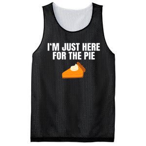 Funny Just Here ForThe Pumpkin Pie Thanksgiving Mesh Reversible Basketball Jersey Tank